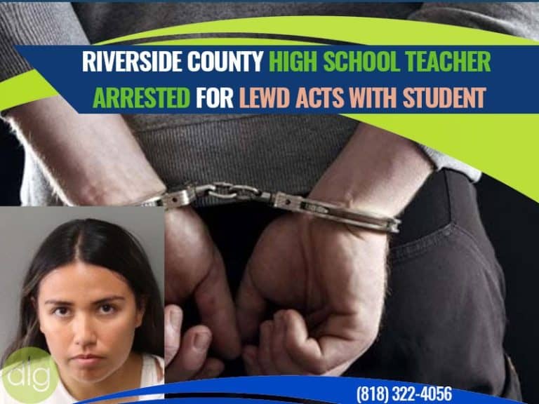 Riverside County High School Teacher Arrested for Lewd Acts With Student