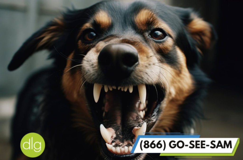 dog showing teeth